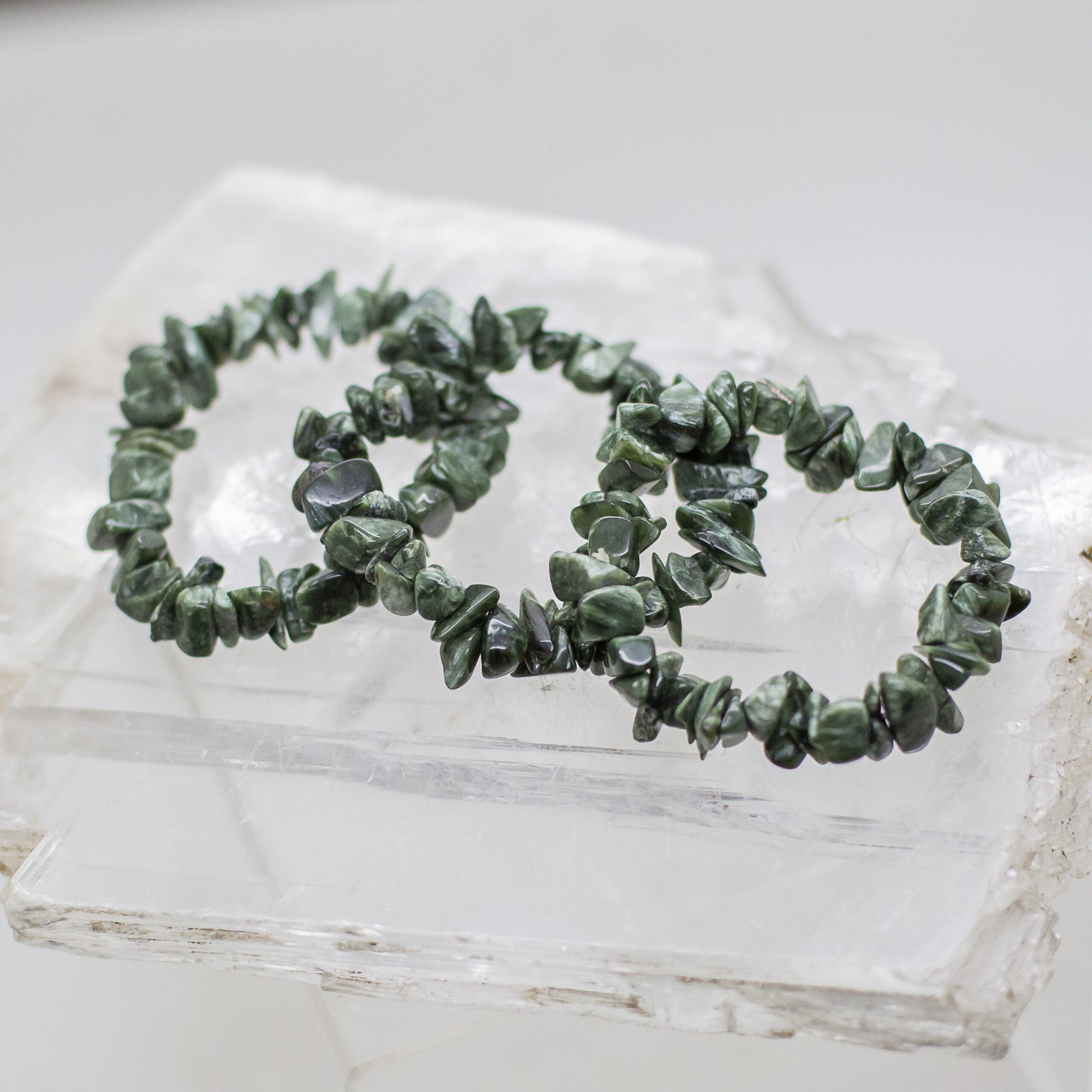 seraphinite large chip bracelet