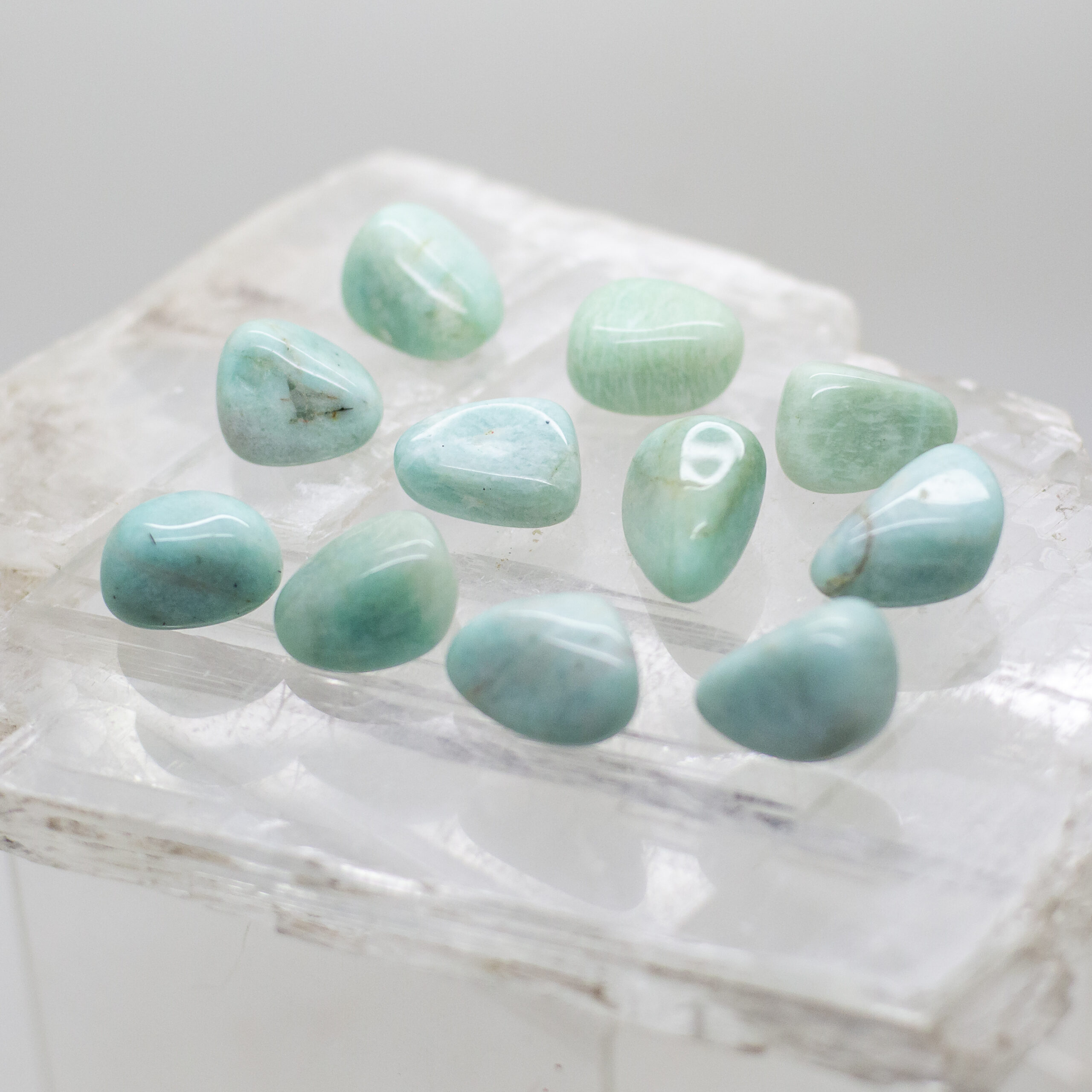 amazonite tumbed stones