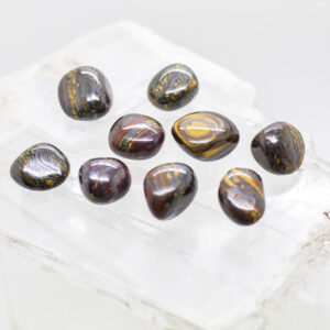 tiger iron tumbled stone