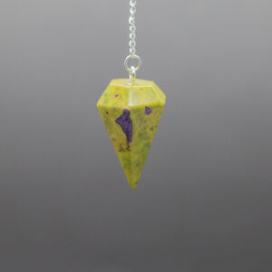 serpentine & stitchtite pendulum