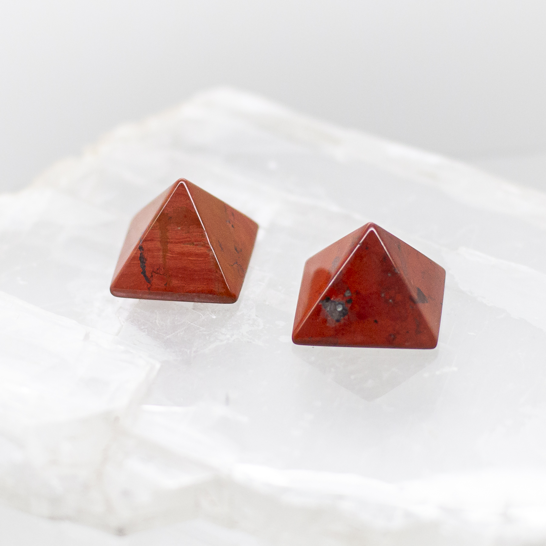 red jasper pyramid