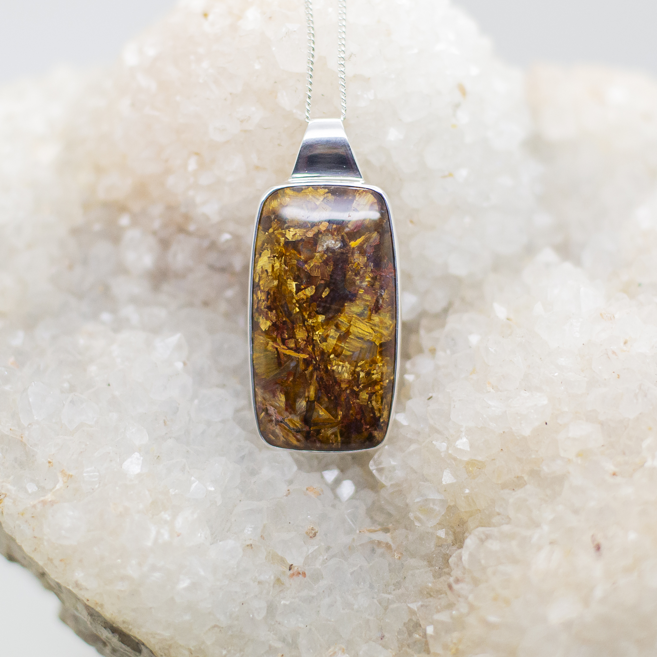 pietersite pendant