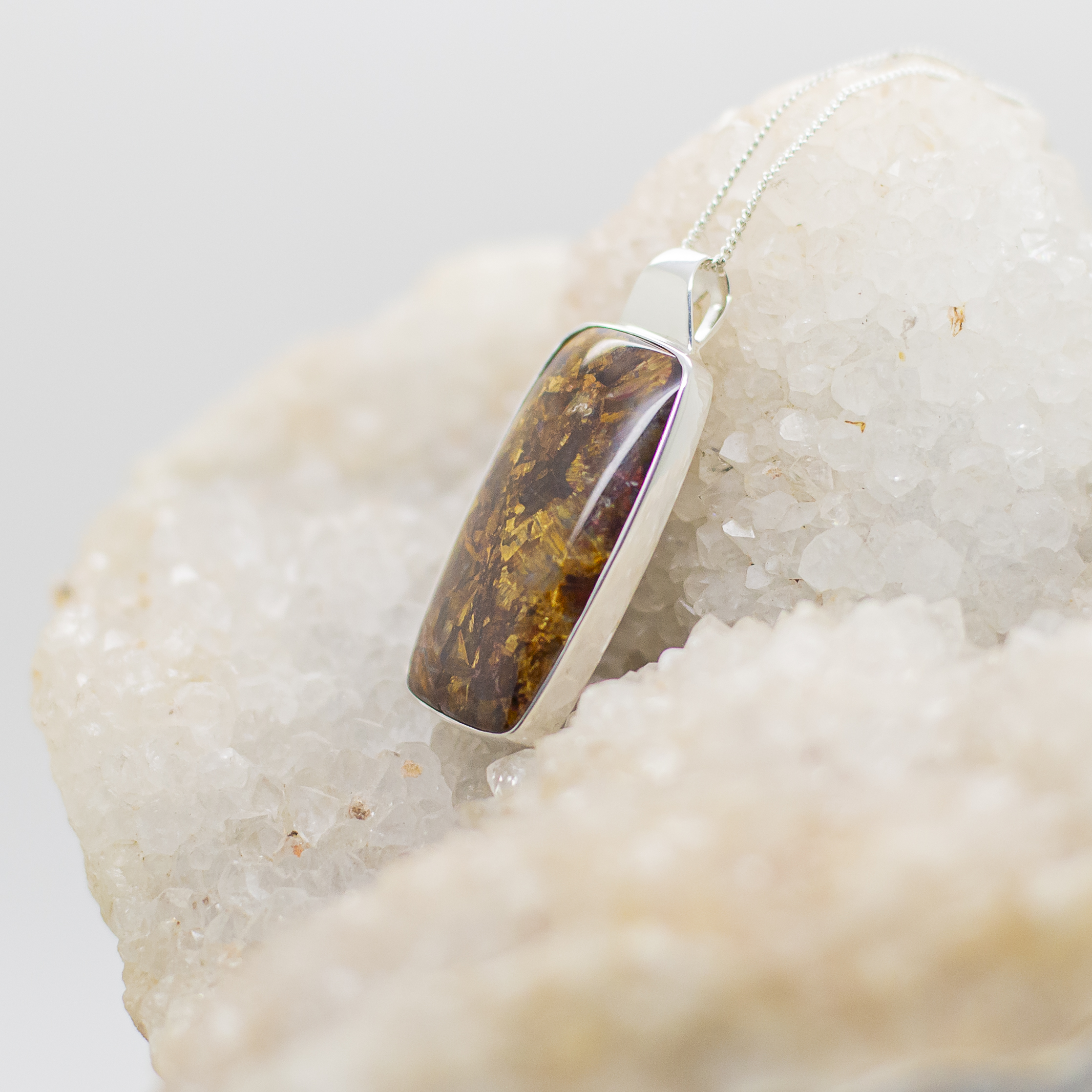 pietersite pendant