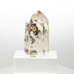 quartz point with inclusions