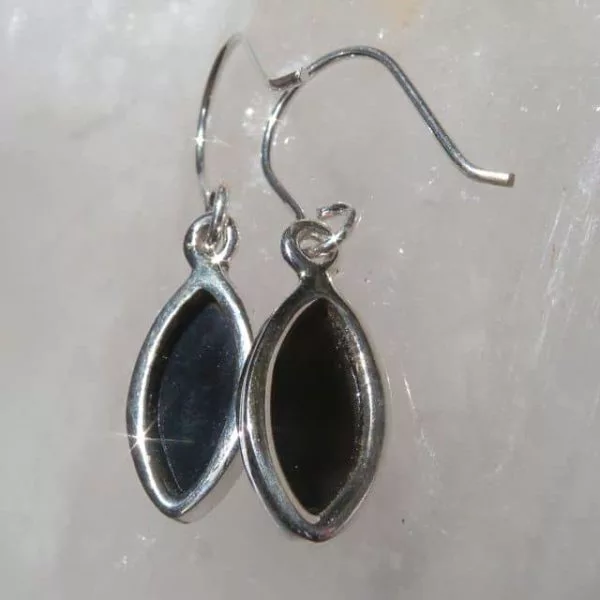 Black Onyx Earrings back