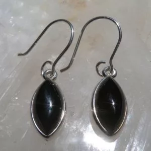Black Onyx Earrings front