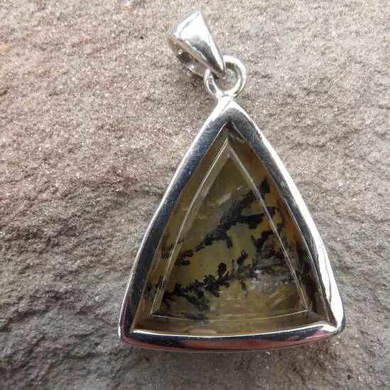 Dendritic Quartz Triangular Pendant-1421
