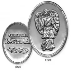 Archangel Raphael Token - Oval Shape