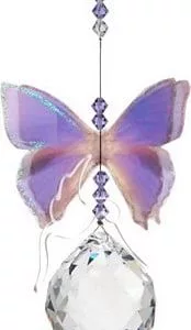 Suncatcher Butterfly Purple Azure-0