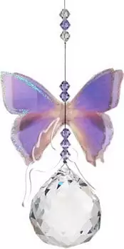 Suncatcher Butterfly Purple Azure-0