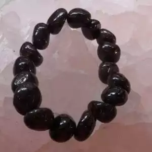 Garnet Bead Bracelet