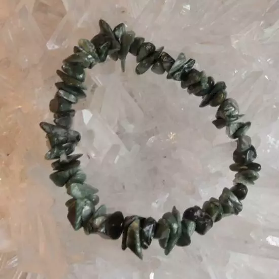 Seraphinite Chip Bracelet