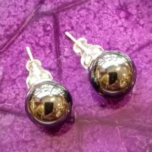 Hematite Stud Earrings