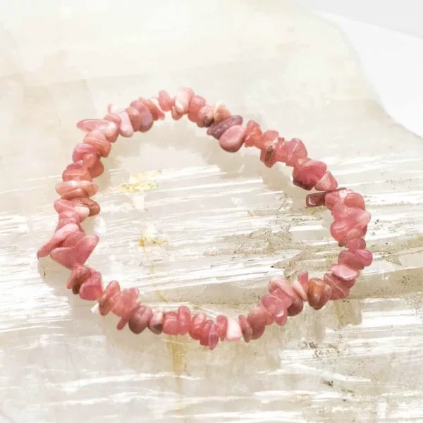 Rhodochrosite Chip Bracelet