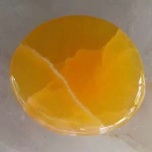 Gold Calcite Flat Stone