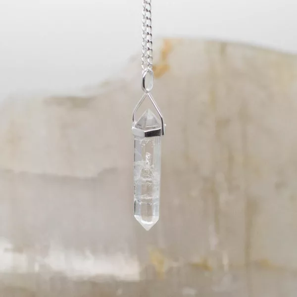 Quartz  Double Terminated Pendant