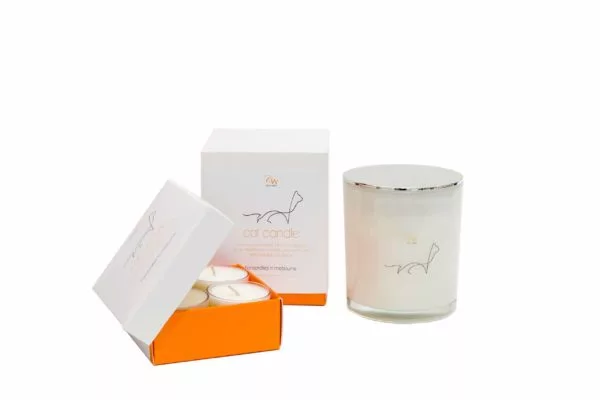 Lemongrass and Ginger Cat Candle