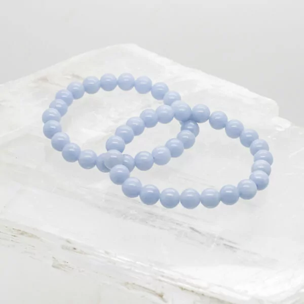 angelite bead bracelet 8mm