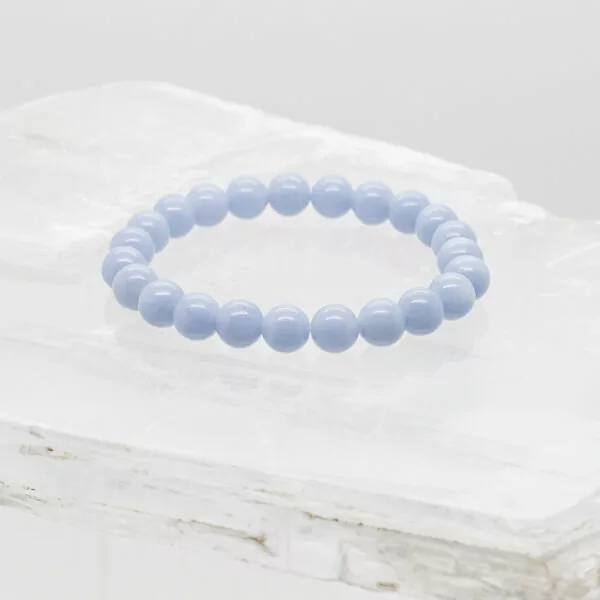 angelite bead bracelet 8mm