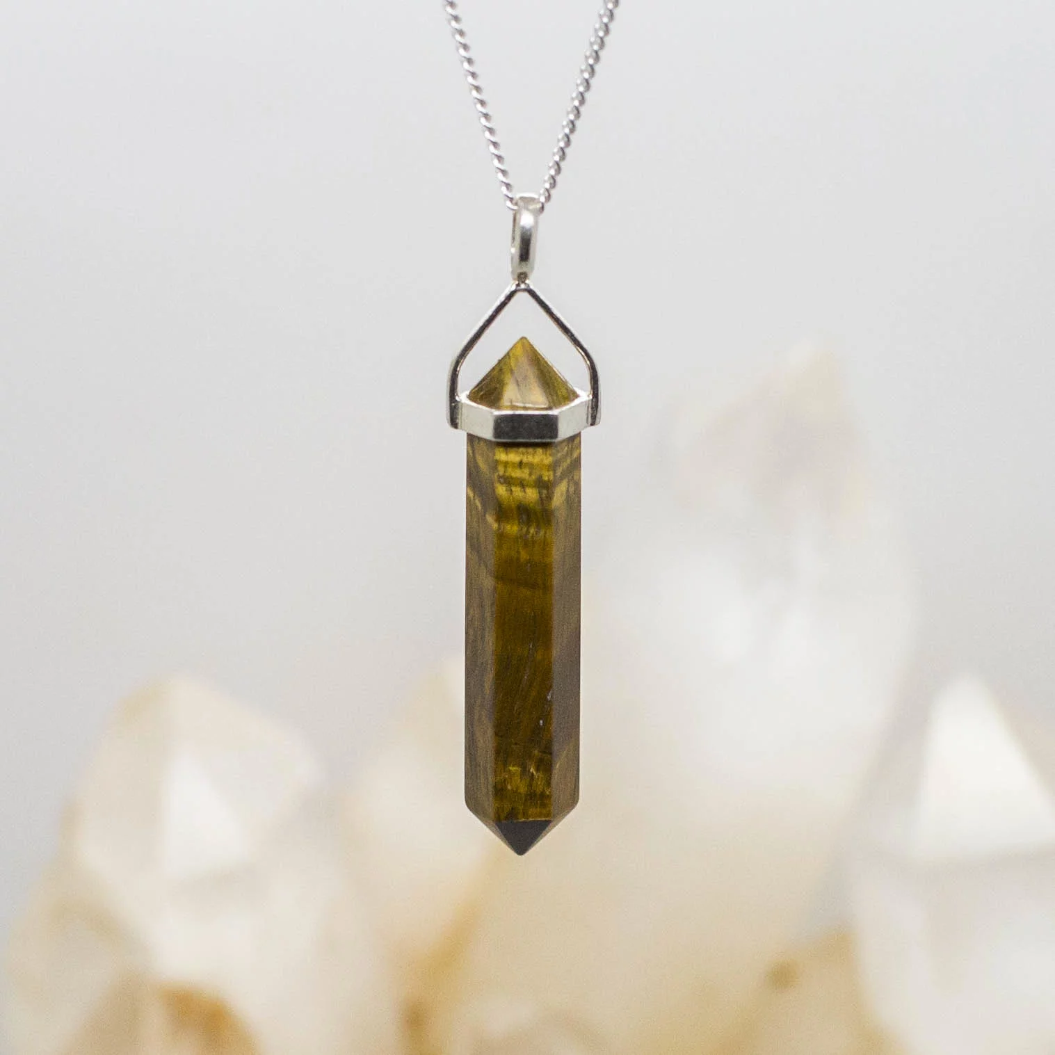 Tiger Eye Double Terminated Pendant - Image 2