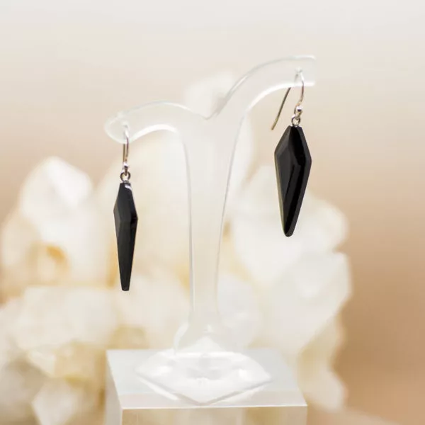 Black Agate Earrings - Image 2