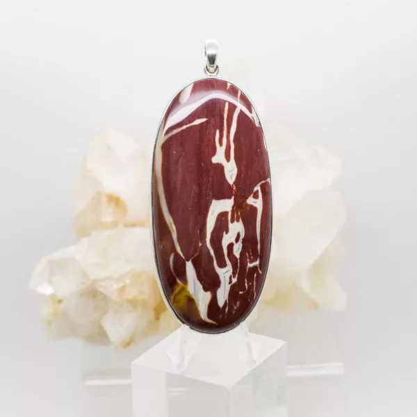 Mookite jasper pendant front