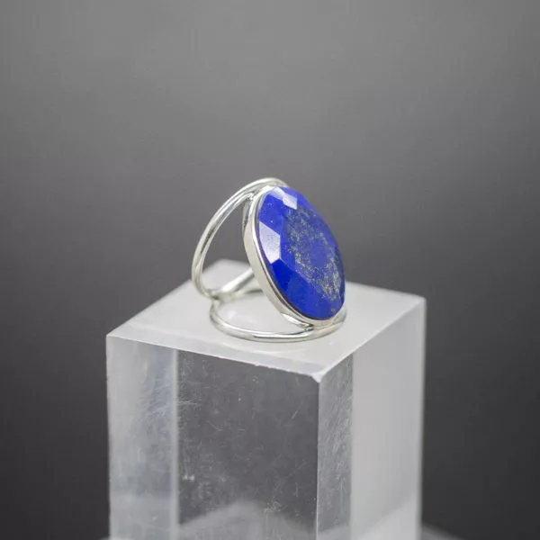 Faceted Lapis Ring