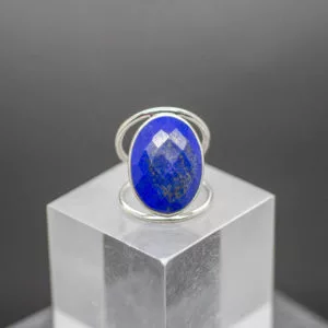 Lapis Ring Faceted