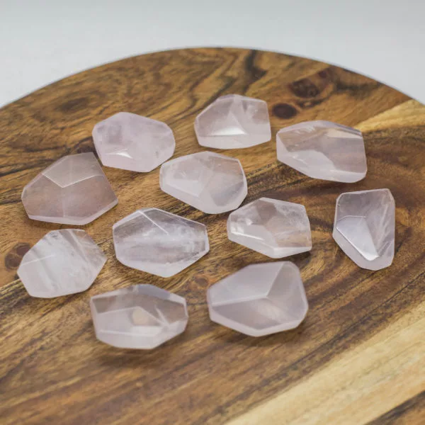 Rose Quartz Faceted Stone (2)