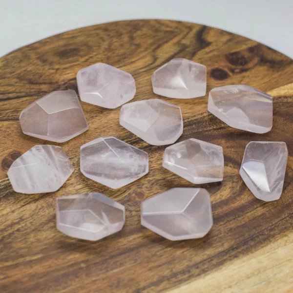 Rose Quartz Faceted Stone (3)