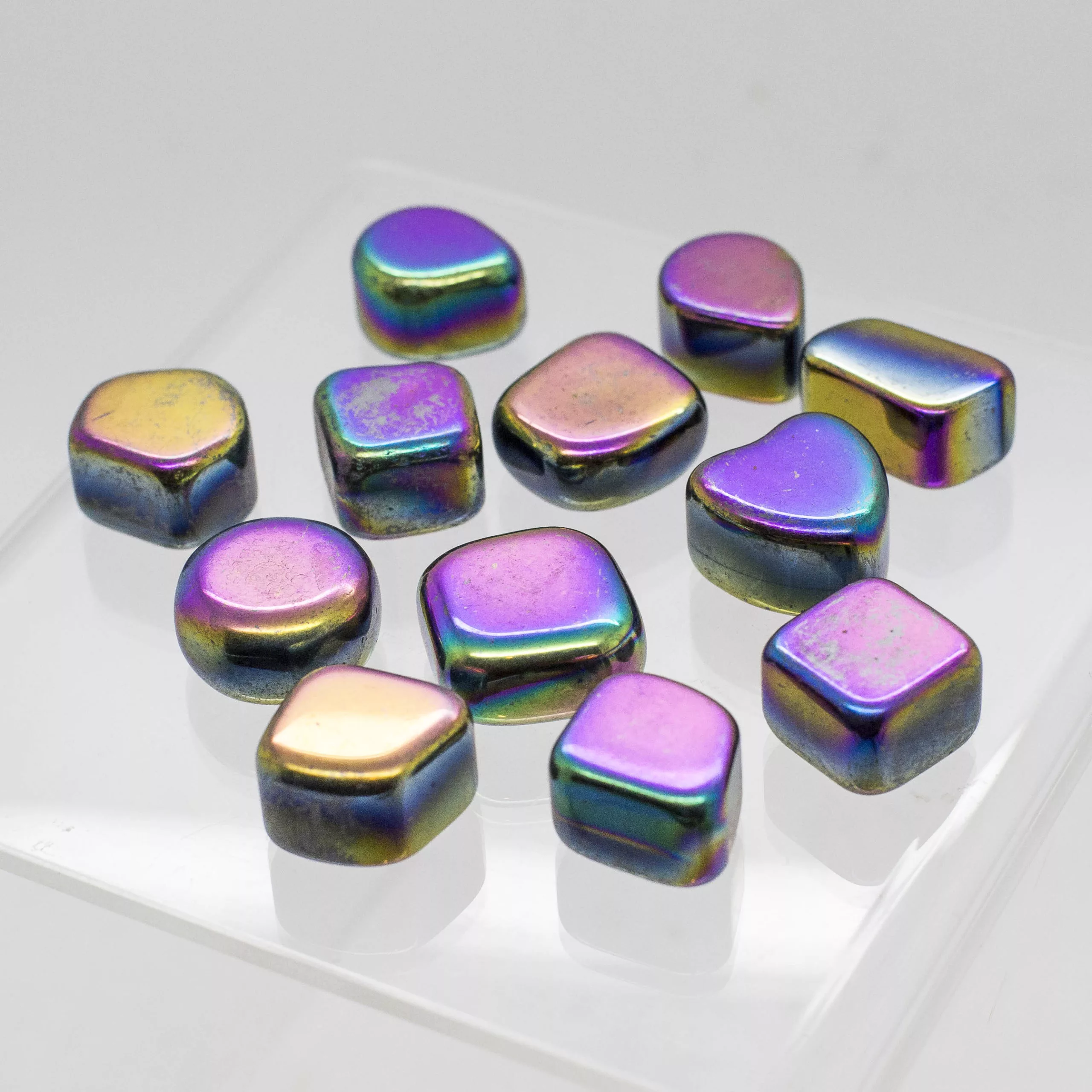 Titanium Hematite Tumbled Stone