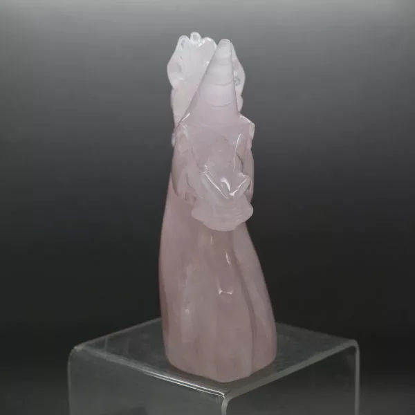 Rose Quartz Unicorn Head (3)