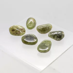Green Garnet Tumbled Stones