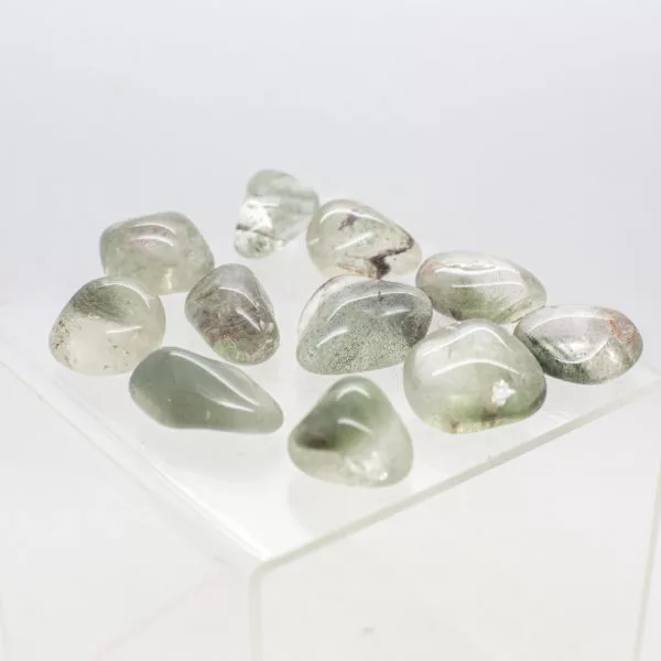 Quartz With Chlorite Inclusions Tumbled Stone