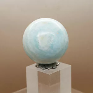 Caribbean Blue Calcite Sphere (7)
