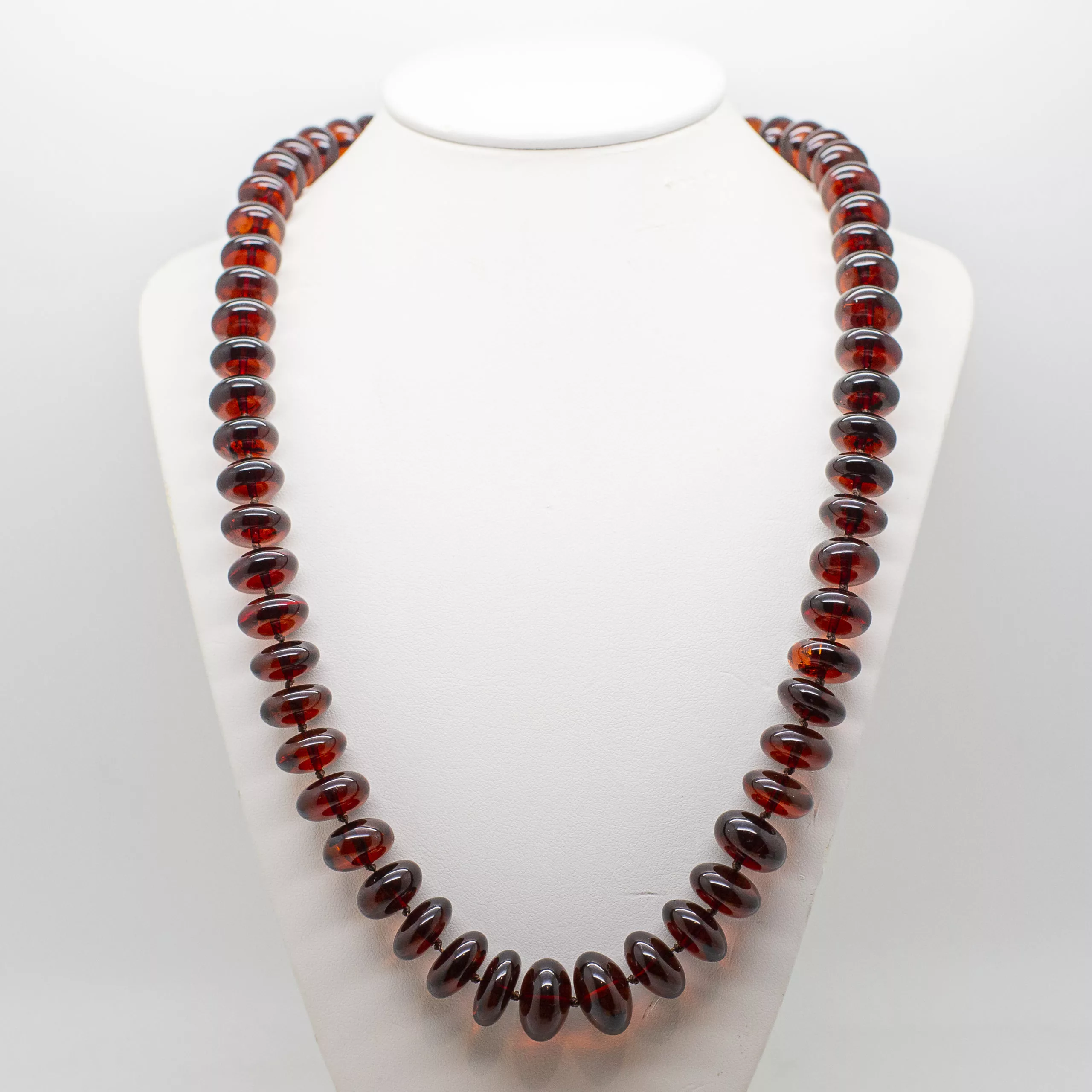 Childrens Baltic Amber Necklace Made of Cherry Baltic Amber Beads.