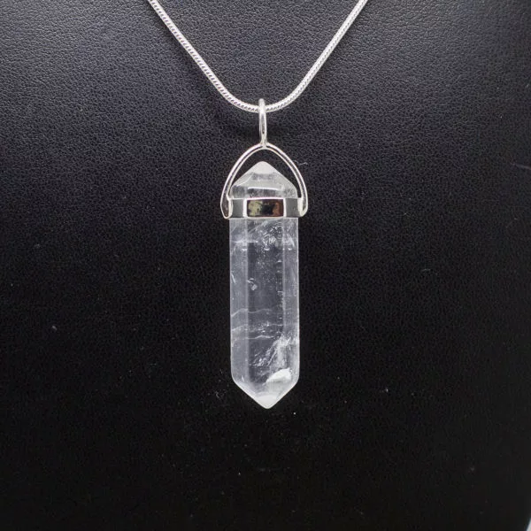 clear quartz double terminated pendant (1)