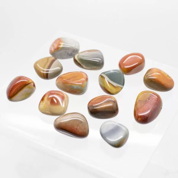 polychrome jasper tumbled stones