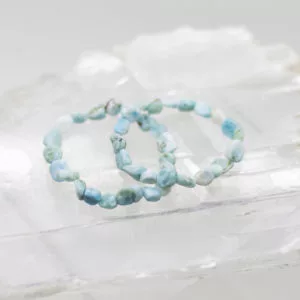 larimar tumbled stone bracelet
