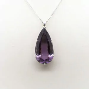 Amethyst Pendant Faceted