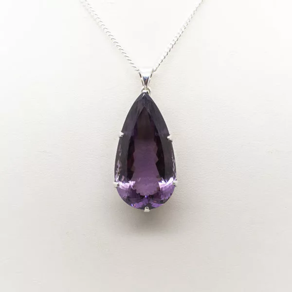 Amethyst Pendant Faceted