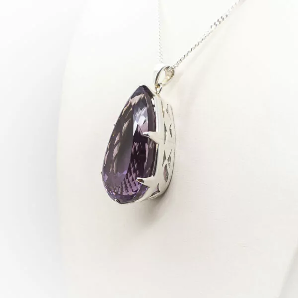 Amethyst Pendant Faceted