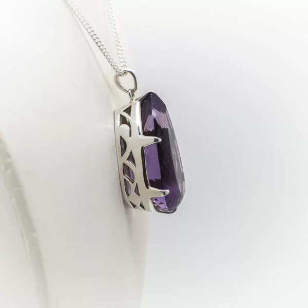 Amethyst Pendant Faceted