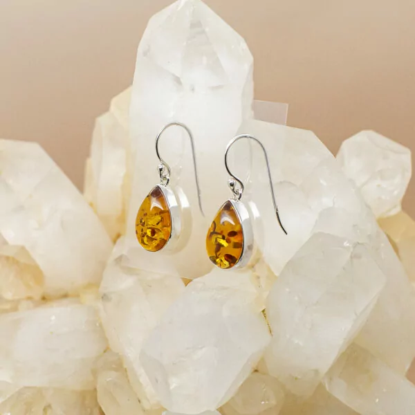 baltic amber drop earrings