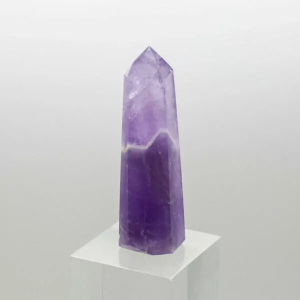 chevron amethyst polished point