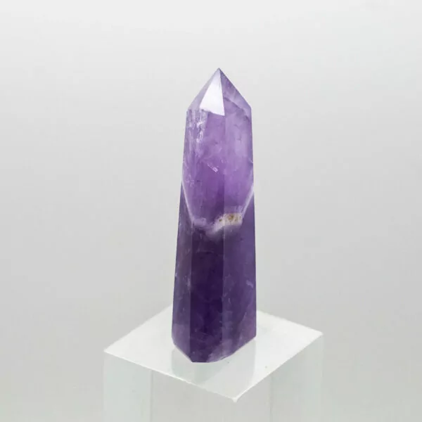 chevron amethyst polished point 3162