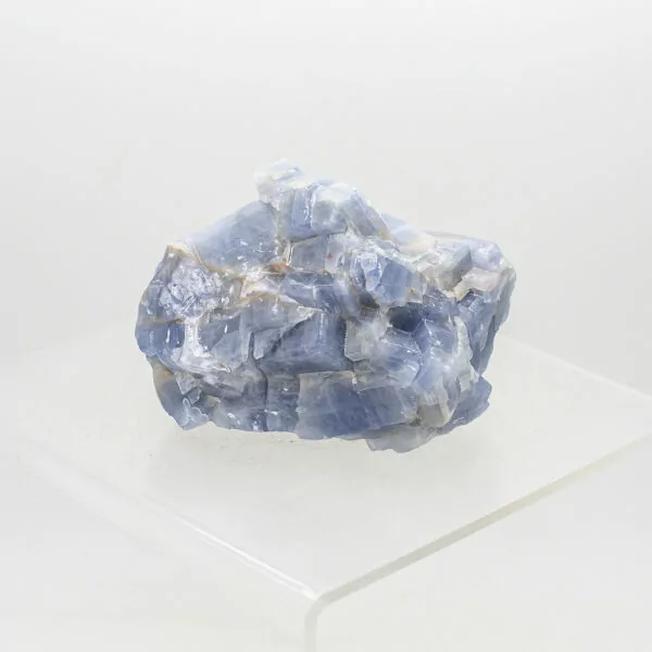 blue calcite natural chunk