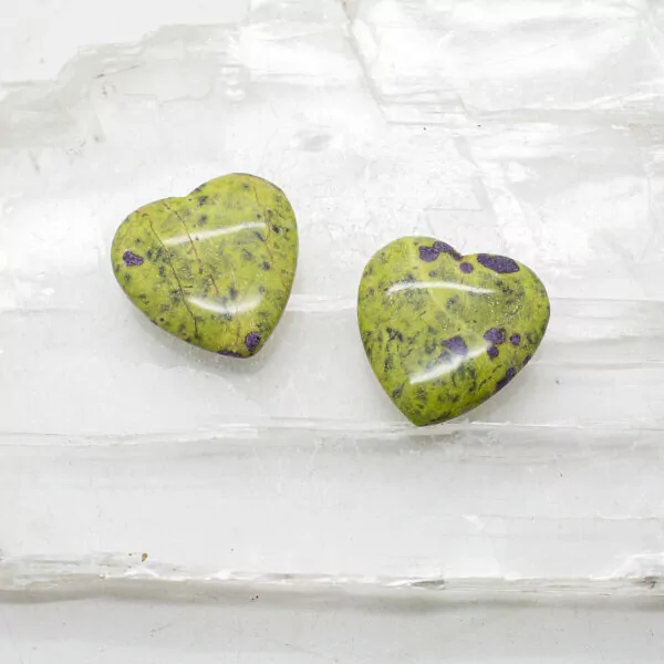 serpentine and stitchtite heart