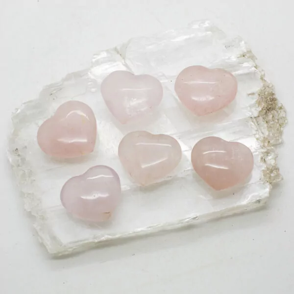 rose quartz heart