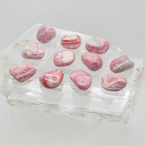 rhodochrosite tumbled stones